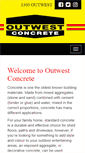 Mobile Screenshot of outwestconcrete.com.au